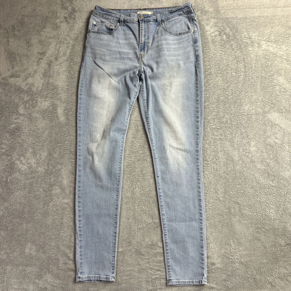 Levi's 721 High Rise Skinny 32 Womens Jeans Light Wash Preppy Y2K